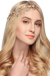 Stunning Alloy &Imitation Pearls Headbands Rhinestone Headpiece